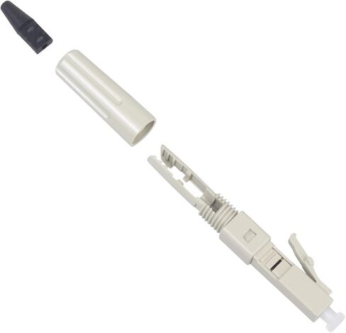 Duogalia-10 Pack LC UPC Single Mode Fiber Optic Cable Quick Connector Fast Connection Adapter for 0.9/2.0/3.0/2.0 * 3.0mm Fiber Round Cable(Blue) in Saudi Arabia