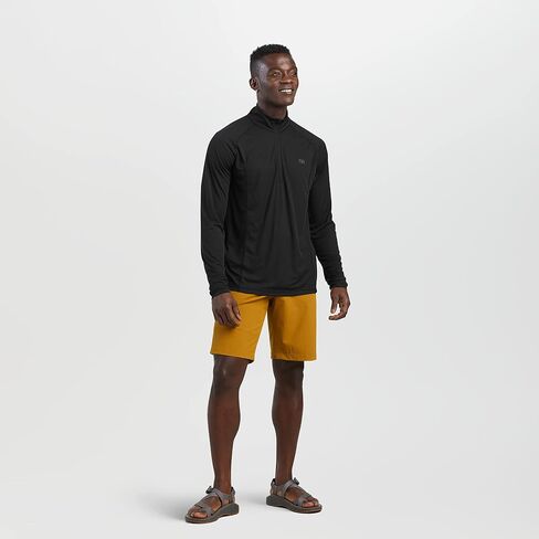 Outdoor Research Men’s Echo Quarter-Zip – Quick Drying Active Pullover Black in Saudi Arabia