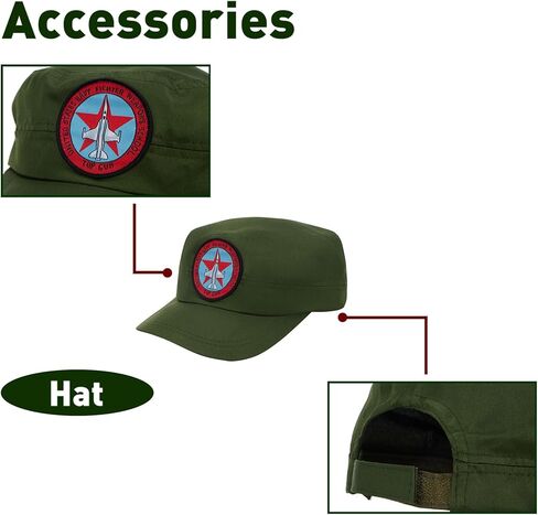 زي الطيار المقاتل من Kosgraiy، بدلة طيران عسكرية للصبي والفتاة، زي مافريك للأطفال في الهالوين in Kuwait