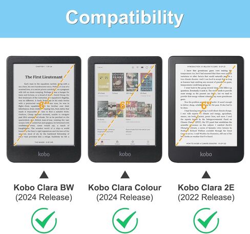 Fintie Slimshell Case for 6" Kobo Clara 2E / Tolino Shine 4 eReader (2022 Release) - Lightweight Premium PU Leather Cover with Auto Sleep/Wake, Black in Saudi Arabia