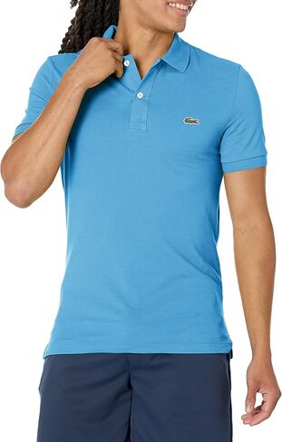 Lacoste Men's Classic Pique Slim Fit Short Sleeve Polo Shirt, BARDANE, Medium in Saudi Arabia