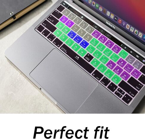 غطاء لوحة المفاتيح Avid Pro Tools Shortcuts Hotkey لـ M1 M2 MacBook Pro Touch Bar 13 15 بوصة (A2159/A1989/A1706، A1990/A1707) 2019 2018 2016 2017 2021 2022 2020 in Saudi Arabia