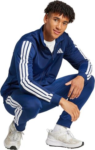 adidas Men's Size Basic 3-Stripes Tricot Track Suit, Ink/White (2023), X-Large Tall in Saudi Arabia
