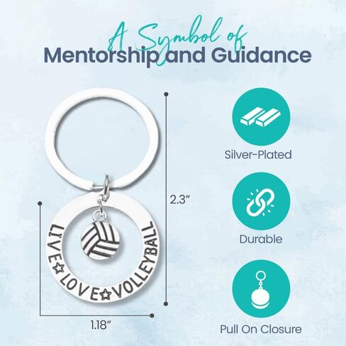 Volleyball Coach Keychain & Card Gift Set, Coach Gifts, Great Coach is Hard to Find But Impossible to Forget Coach Key Chain in Kuwait