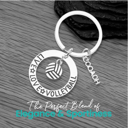 Volleyball Coach Keychain & Card Gift Set, Coach Gifts, Great Coach is Hard to Find But Impossible to Forget Coach Key Chain in Kuwait