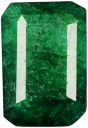 GEMHUB 3.95 Ct. Natural Green Emerald Egl Certified Loose Gemstone - for Pendant/Ring/Necklace AO-481 in Saudi Arabia