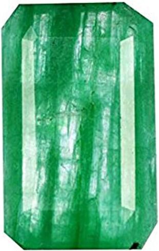 GEMHUB 3.95 Ct. Natural Green Emerald Egl Certified Loose Gemstone - for Pendant/Ring/Necklace AO-481 in Saudi Arabia