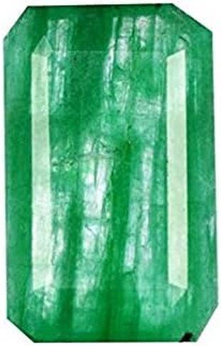 GEMHUB 3.95 Ct. Natural Green Emerald Egl Certified Loose Gemstone - for Pendant/Ring/Necklace AO-481 in Saudi Arabia