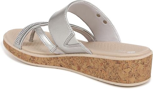 BZees Women's Bora Bright Machine Washable Comfort Wedge Sandal Flip-Flop in Kuwait