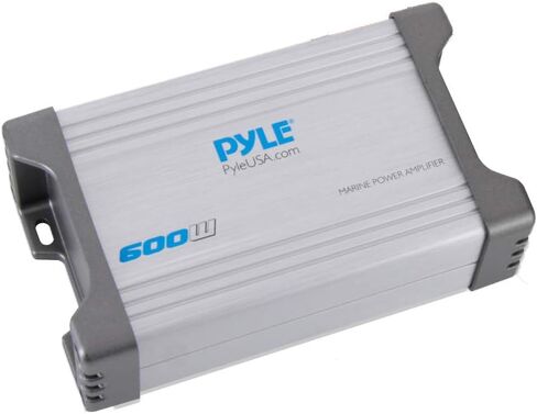 Pyle 2-Channel Marine Amplifier Receiver - Waterproof and Weatherproof Audio Subwoofer for Boat Stereo & 6.5 Inch Dual Marine Speakers - 2 Way Waterproof and Weather Resistant Outdoor Audio Stereo in Saudi Arabia
