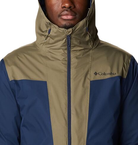 Columbia Men's Wallowa Park Interchange Jacket, Collegiate Navy/Shasta/Dark Mountain, Large in Saudi Arabia