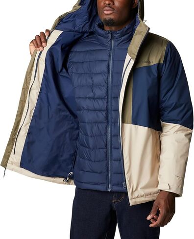 Columbia Men's Wallowa Park Interchange Jacket, Collegiate Navy/Shasta/Dark Mountain, Large in Saudi Arabia