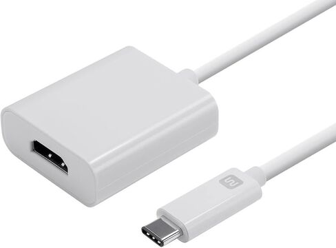Monoprice USB-C to HDMI 2.0 Adapter - 4K@60Hz, Supports Up to 10Gbps Data Rate, USB 3.1 SuperSpeed, Compatible with MacOS, Windows, and Chrome OS, White - Select Series (Pack of 2) in Saudi Arabia