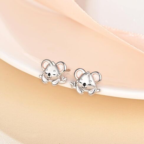 جيه اكس جيه ال عقد بقلادة على شكل حيوان لطيف من الفضة الاسترلينية للفتيات المراهقات والشابات، مجوهرات لطيفة على شكل دب لعيد الميلاد والتخرج وعيد الحب، معدن، كريستال تشيكوسلوفاكيا, معدن, سي زد كريستال in Kuwait