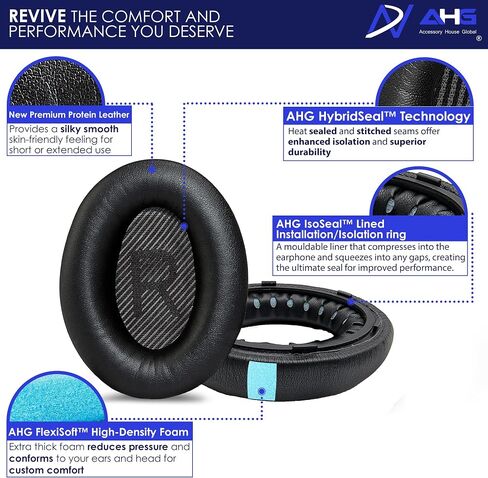 Premium Replacement NC700 Ear Pads / NC700 UC Pads Cushions Compatible with Bose NC700 Headphones/Bose Noise Cancelling 700 Headphones/Bose NC700 UC Headphones (Grey). Great Comfort/Durability in Saudi Arabia