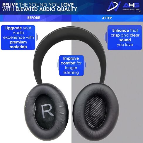 Premium Replacement NC700 Ear Pads / NC700 UC Pads Cushions Compatible with Bose NC700 Headphones/Bose Noise Cancelling 700 Headphones/Bose NC700 UC Headphones (Grey). Great Comfort/Durability in Saudi Arabia