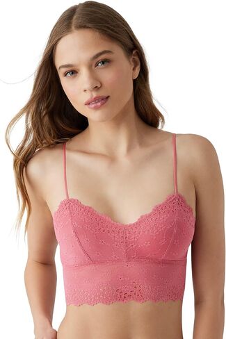 b.tempt'd by Wacoal Women's Inspired Eyelet Bralette, White, Medium in Kuwait