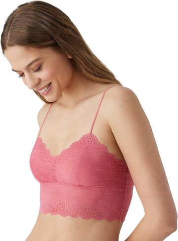 b.tempt'd by Wacoal Women's Inspired Eyelet Bralette, White, Medium in Kuwait