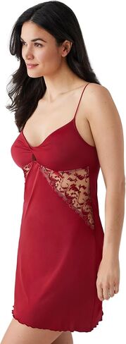 Wacoal Women's Dramatic Interlude Chemise, Deep Red, Medium in Saudi Arabia