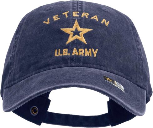 e4Hats.com US Army Veteran Military Embroidered Washed Cap in Saudi Arabia