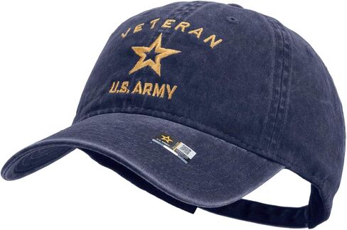 e4Hats.com US Army Veteran Military Embroidered Washed Cap in Saudi Arabia