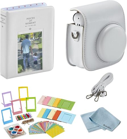 FujiFilm Accesories Pack, Includes Photo Album, Camera Case, Camera Strap, 60 Exposures Film Value Pack & Cleaning Cloth - Pastel Blue (Camera Not Included) in Kuwait