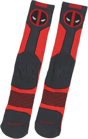 Marvel Deadpool Adult Crew Socks, Fits Men's shoe size 8-12 in Saudi Arabia