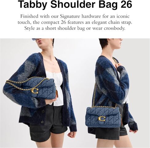 Coach Polished Pebble Leather Tabby Shoulder Bag 26 Refresh in Saudi Arabia