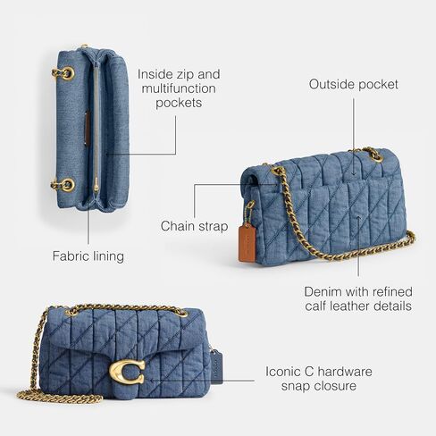 Coach Polished Pebble Leather Tabby Shoulder Bag 26 Refresh in Saudi Arabia