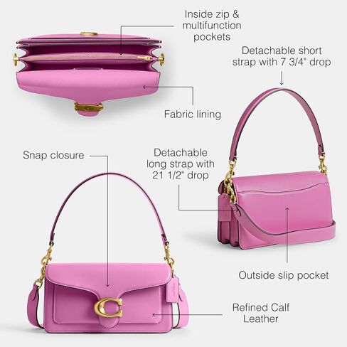 Coach Polished Pebble Leather Tabby Shoulder Bag 26 Refresh in Saudi Arabia