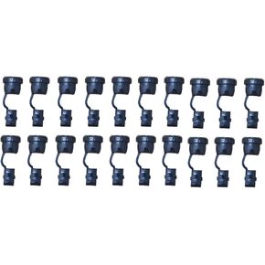 20pcs Strain Relief Bushing for Flat Wire 0.15Inch x 0.3Inch (SPT-2), 4N-4 Strain Relief Bushing (Black, 4N-4 for for Flat Wire 0.15 Inch x 0.3 Inch)