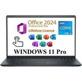 Dell Inspiron 15 3000 3520 Business Laptop Computer[Windows 11 Pro], 15.6'' FHD Touchscreen, 11th Gen Intel Quad-Core i5-1135G7, 16GB RAM, 1TB PCIe SSD, Numeric Keypad, Wi-Fi, Webcam, HDMI, Black