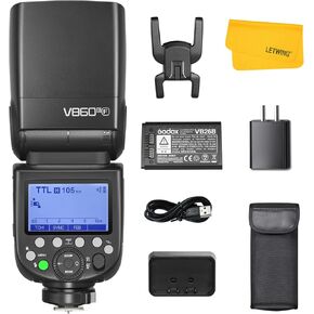 Godox V860III-N Camera Flash for Nikon, TTL Flash 2.4G 1/8000s HSS Speedlite, 7.2V/2600mAh Li-ion Battery, 480 Full-Power Flashes, 10 Levels LED Modeling Lamp, Compatible for Nikon Camera