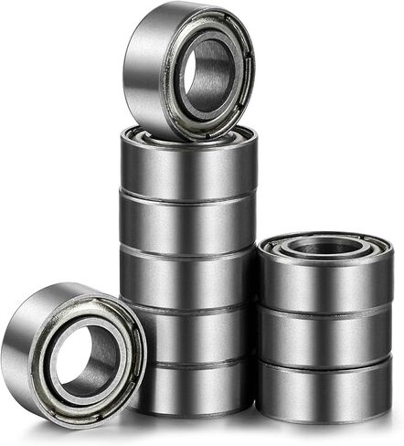 Donepart 5mm ID 9mm OD 3mm Thick Miniature Bearings MR95ZZ Ball Bearing Double Shielded and Pre-Lubricated Steel Bearings (Pack of 10) in Kuwait