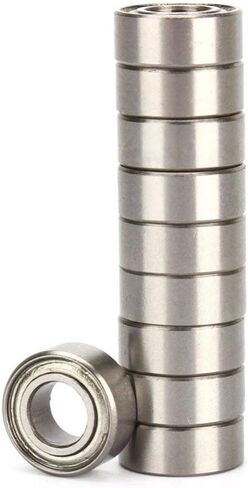 Donepart 5mm ID 9mm OD 3mm Thick Miniature Bearings MR95ZZ Ball Bearing Double Shielded and Pre-Lubricated Steel Bearings (Pack of 10) in Kuwait