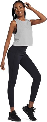 BALEAF Workout Tops for Women Crop Tank Top Quick Dry Athletic Gym Exercise Sleeveless Shirts Muscle Yoga Loose Fit 2-Pack Heather Gray XS in Saudi Arabia