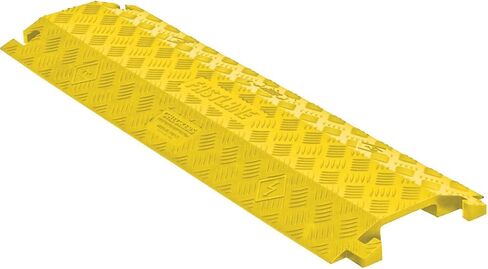 Checkers Industrial Safety Products Fastlane FL1X4-O Polyurethane 1-Channel Drop-Over Cable Protector with L-Shaped Connectors, Orange, 36" Length x 10.75" Width x 1.5" Height in Kuwait