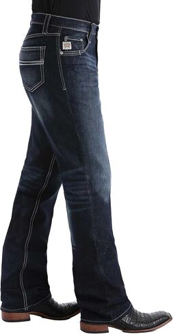 Cinch Men's Carter Relaxed Fit Jean, Medium Stone Wash, 27W x 34L in Saudi Arabia
