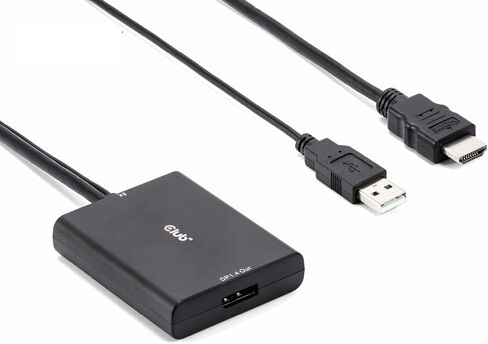 محول فيديو Club 3D HDMI إلى DisplayPort مع طاقة USB (محول HDMI 2.0 إلى Displayport) in Saudi Arabia