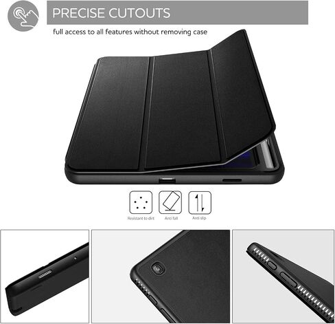 حافظة SURITCH لهاتف Samsung Galaxy Tab S6 Lite 10.4 بوصة، [واقي شاشة مدمج] [حامل قلم رصاص] [نوم/تنبيه تلقائي] حافظة جلدية خفيفة الوزن غطاء ذكي لكامل الجسم مع حامل مغناطيسي ثلاثي الطي أزرق in Kuwait