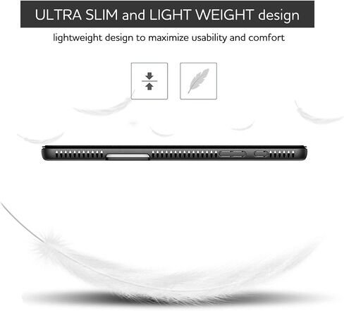 حافظة SURITCH لهاتف Samsung Galaxy Tab S6 Lite 10.4 بوصة، [واقي شاشة مدمج] [حامل قلم رصاص] [نوم/تنبيه تلقائي] حافظة جلدية خفيفة الوزن غطاء ذكي لكامل الجسم مع حامل مغناطيسي ثلاثي الطي أزرق in Kuwait
