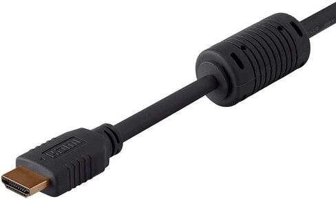 Monoprice HDMI High Speed Cable - 4K@60Hz, HDR, 18Gbps, YUV 4:4:4, 28AWG, With Ferrite Cores, 6 Feet, Black - Select Series in Saudi Arabia