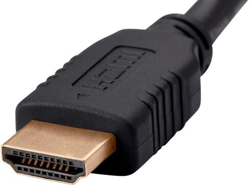 Monoprice HDMI High Speed Cable - 4K@60Hz, HDR, 18Gbps, YUV 4:4:4, 28AWG, With Ferrite Cores, 6 Feet, Black - Select Series in Saudi Arabia