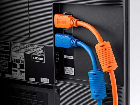 Monoprice HDMI High Speed Cable - 4K@60Hz, HDR, 18Gbps, YUV 4:4:4, 28AWG, With Ferrite Cores, 6 Feet, Black - Select Series in Saudi Arabia
