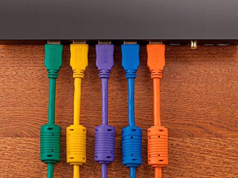 Monoprice HDMI High Speed Cable - 4K@60Hz, HDR, 18Gbps, YUV 4:4:4, 28AWG, With Ferrite Cores, 6 Feet, Black - Select Series in Saudi Arabia
