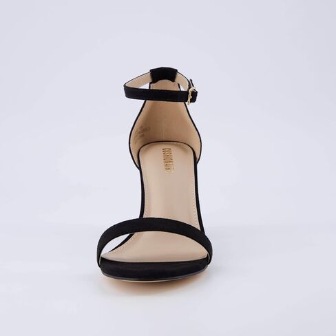 CUSHIONAIRE Women's Kimmie one band mid block heel sandal +Memory Foam, Wide Widths Available in Saudi Arabia