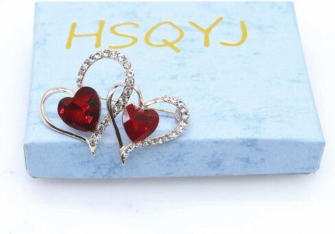 Red Crystal Lip Brooch Fashion Elegant Rhinestone Wedding Party Brooches Pin Jewelry Accessories Valentines Gift for Women Girl Gold Plated in Kuwait