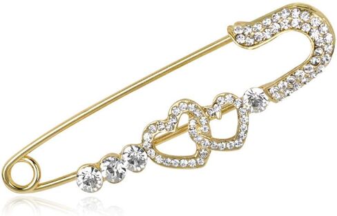 Red Crystal Lip Brooch Fashion Elegant Rhinestone Wedding Party Brooches Pin Jewelry Accessories Valentines Gift for Women Girl Gold Plated in Kuwait