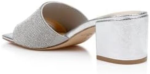 Jewel Badgley Mischka Harlyn Block Heeled Mules with Crystal Vamp in Saudi Arabia