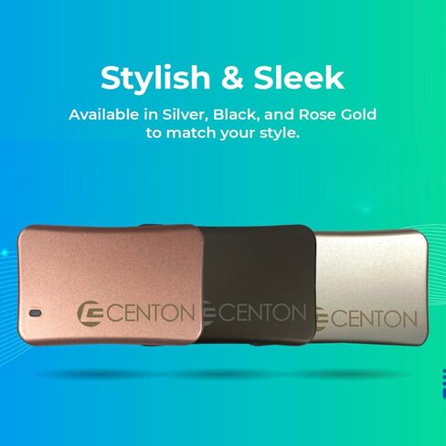 Centon External SSD (Rose Gold Metallic), USB-C 3.2 Gen 2, 500GB in Saudi Arabia